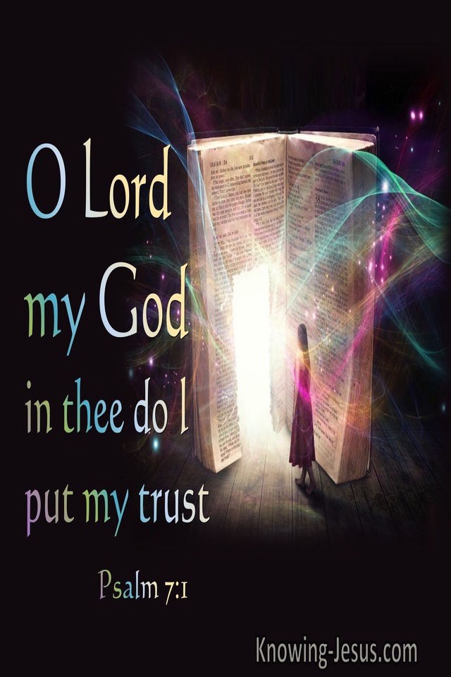 Psalm 7:1 In Thee Do I Trust (black)